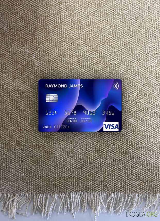 USA Raymond James Financial Bank carte visa photolook , avant